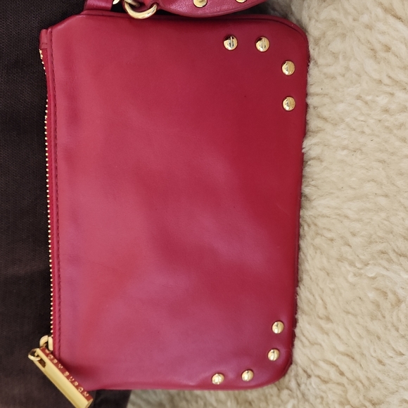 NWT Tory Burch Raspberry Hailey Wristlet Wallet 💖 - Picture 2 of 16